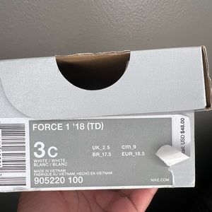 Force 1 NEVER WORN 3C